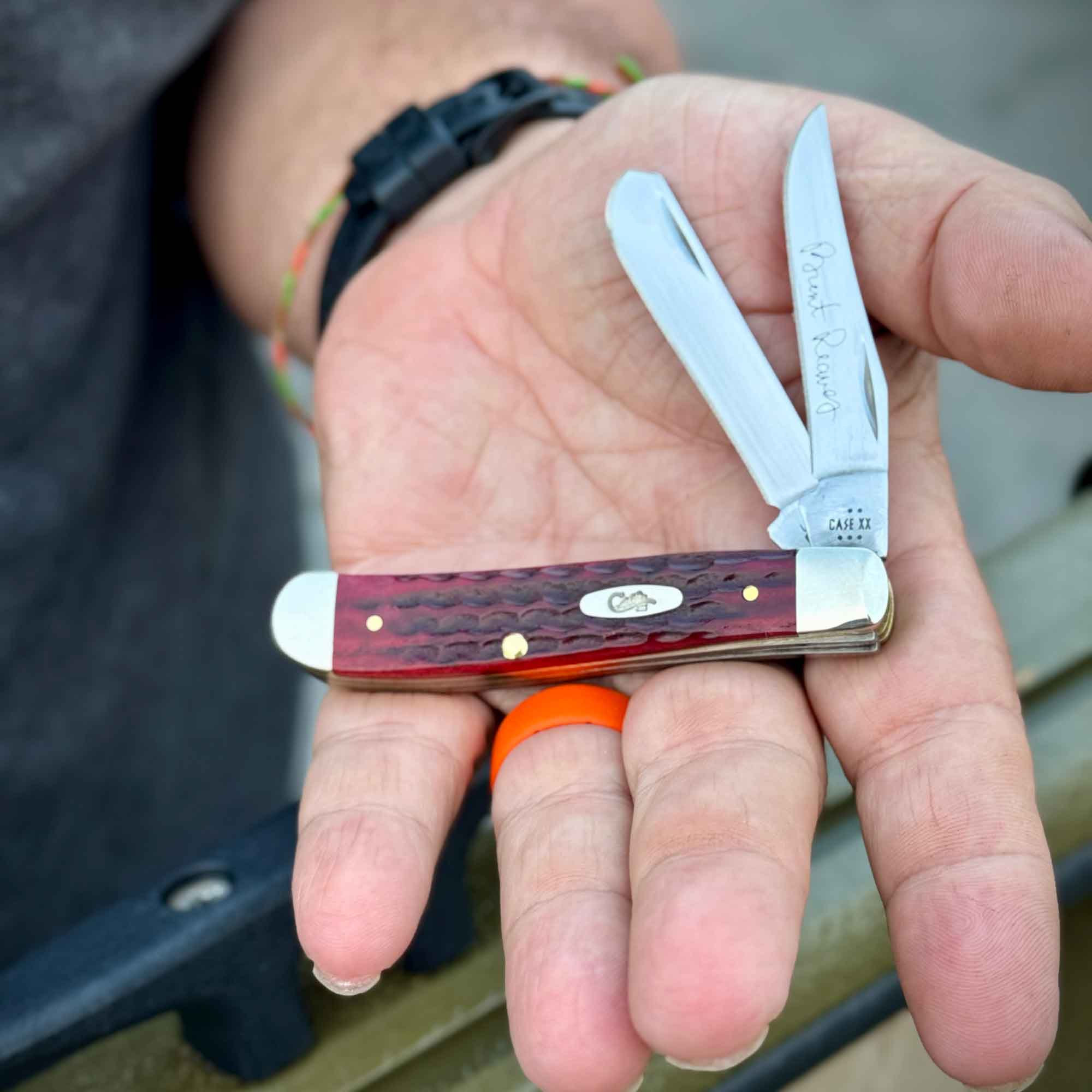 Case Knives Brent Reaves Signature Mini Trapper Knife - Image 3